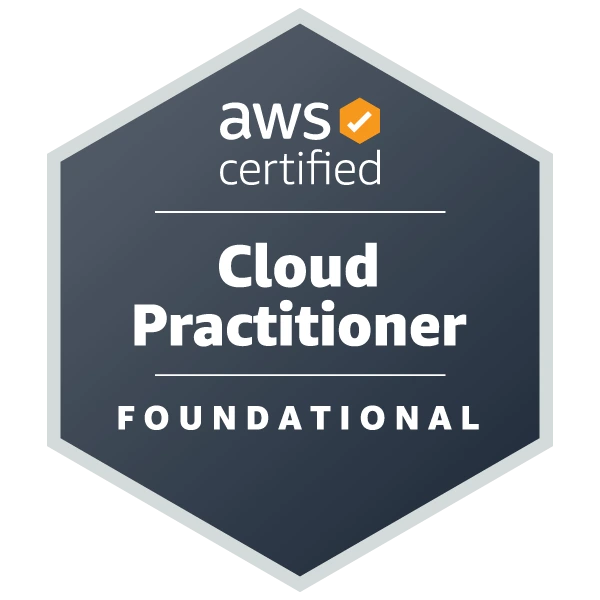 AWS Certified Cloud Practitioner badge