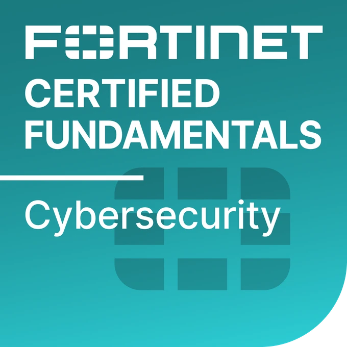 Fortinet Certified Fundamentals Cybersecurity badge